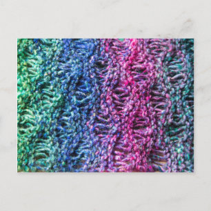 Knitting postcard