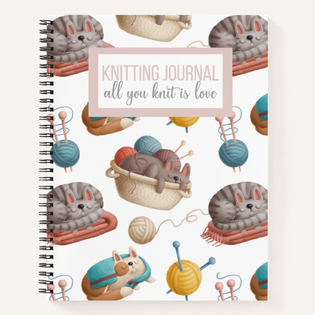 Knitting Projects Notebook (Front)