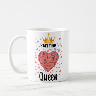 Knitting Queen Knit Lovers Coffee Mug