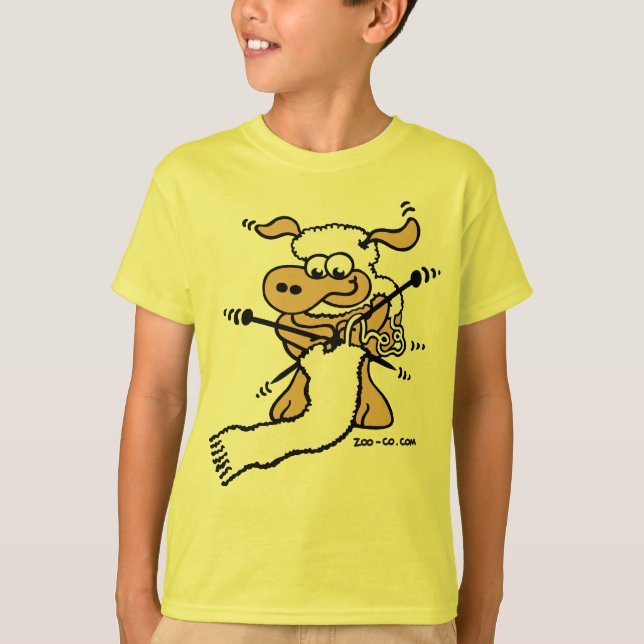 Knitting Sheep T-Shirt (Front)