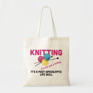 Knitting Skills Tote Bag