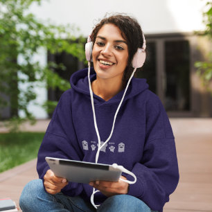 Knitting Slip Knot  Hoodie