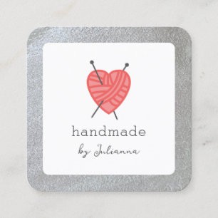Knitting small business product tag