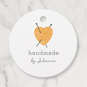 Knitting small business product tag