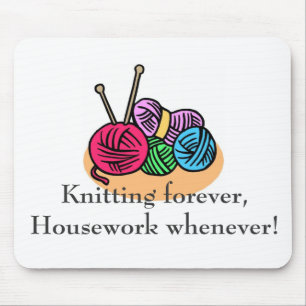 Knitting T-shirts and Gifts. Mouse Pad