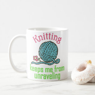 Knitting Therapy Coffee Mug