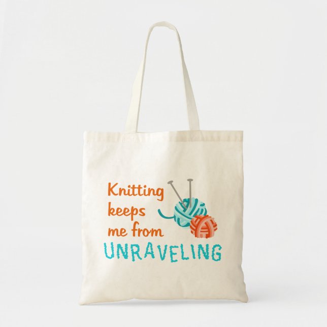 Knitting Tote Bag (Front)