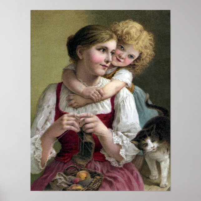 Knitting with Sweet Distractions Poster (Front)