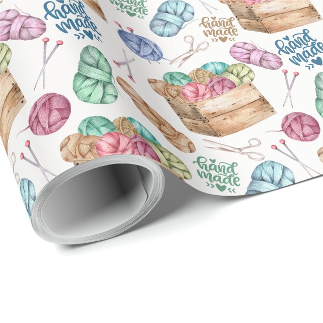 Knitting Wrapping Paper (Roll Corner)