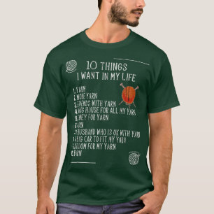 Knitting Yarn Crochet Crocheter Knitter Knit  T-Shirt