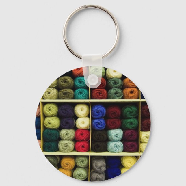 Knitting Yarn Key Ring (Front)