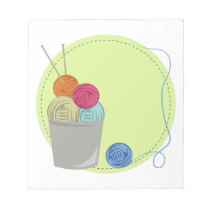 Knitting Yarn Notepad