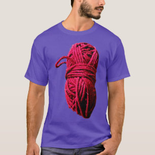 knitting yarn pink wool T-Shirt