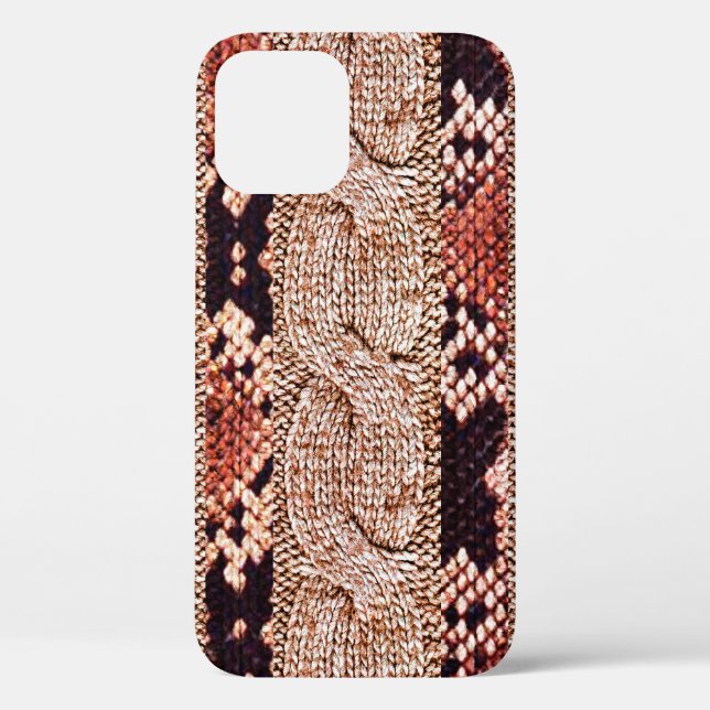 Knitwear Fabric Texture, geometric texture, snake  Case-Mate iPhone Case (Back)