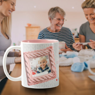 Knitwear Frame Love you Grandma 2-Photo Coffee Mug