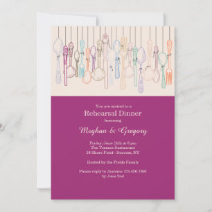 Knives, Forks and Spoons U-Pick Colour Invitation