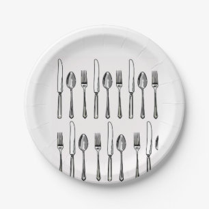 Knives Forks Spoons Paper Plates for picnics bbqs