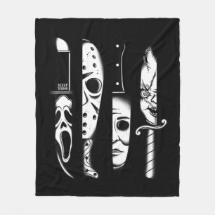 Knives Horror Movie Friday Halloween Horror Goth E Fleece Blanket