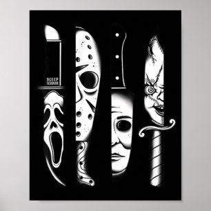 Knives Horror Movie Friday Halloween Horror Goth E Poster