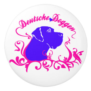 Knob with Great Dane