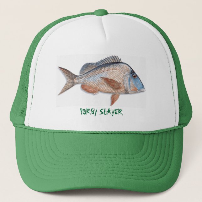 knobbedporgy, PORGY SLAYER Trucker Hat (Front)
