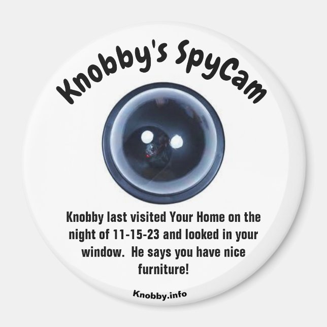 Knobby's last visited Your Home Magnet (Front)