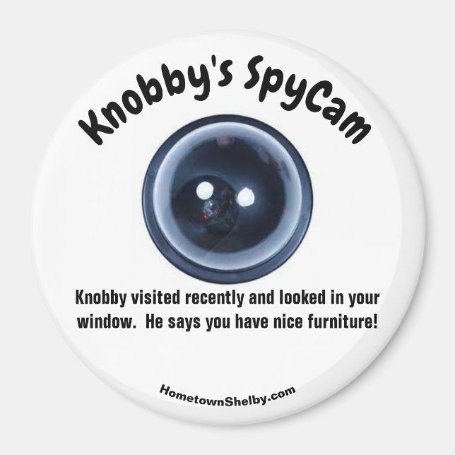 Knobby's SpyCam Fun Refrigerator  Magnet (Front)