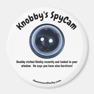 Knobby's SpyCam Shelby Fun Refrigerator  Magnet