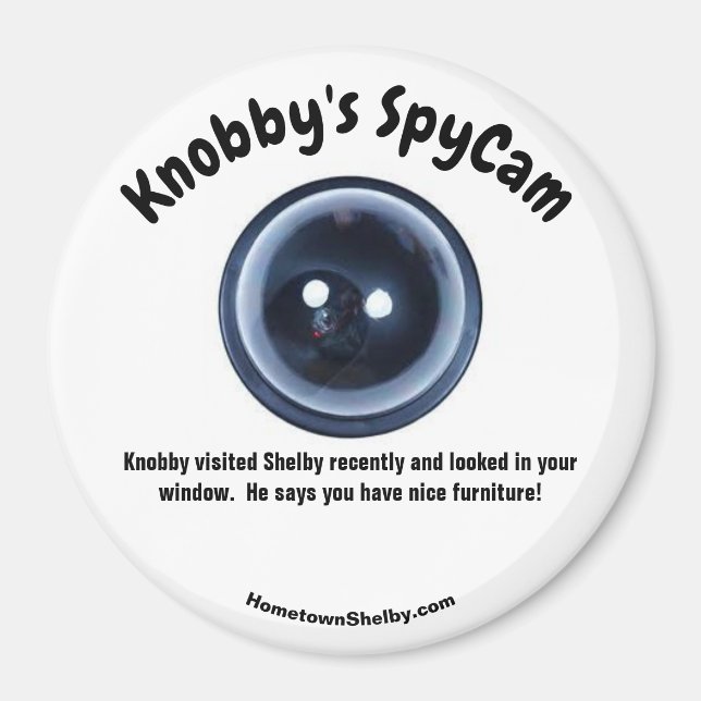 Knobby's SpyCam Shelby Fun Refrigerator  Magnet (Front)
