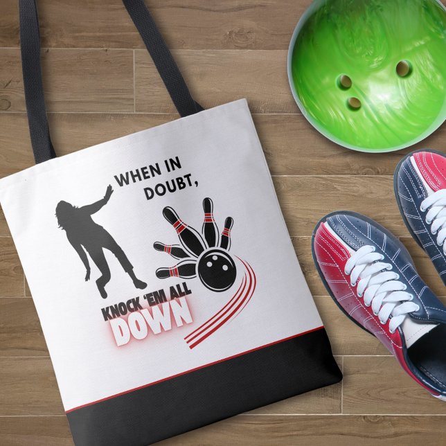 Knock 'em All Down Bowling Tote Bag (Creator Uploaded)
