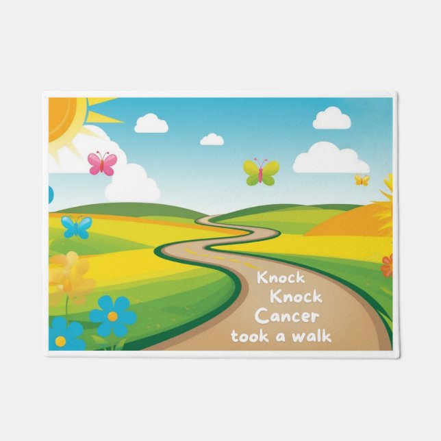 Knock, Knock Artsy Doormat  (Front)