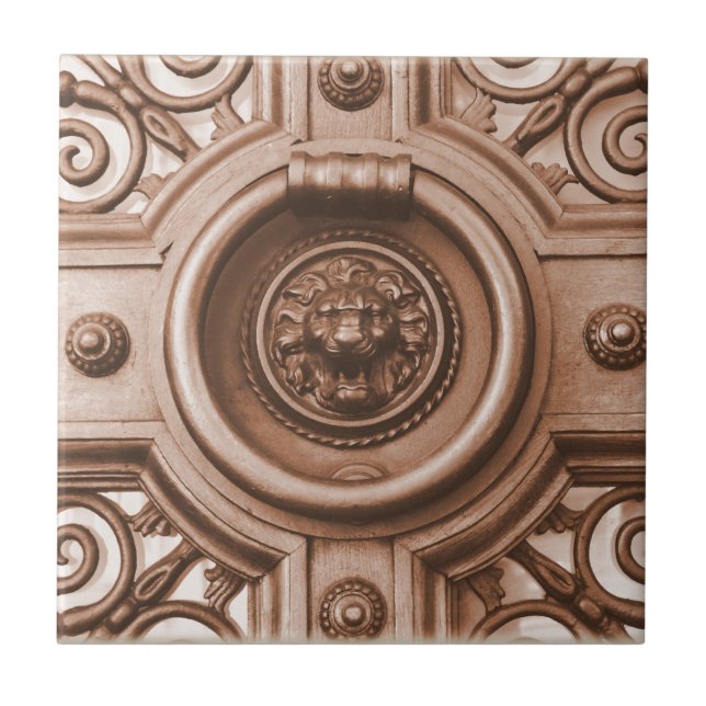 Knock Knock - Barcelona Old Quarter Door Knocker Tile (Front)