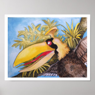 "Knock Knock Bird" Art by Mike Quinn Poster