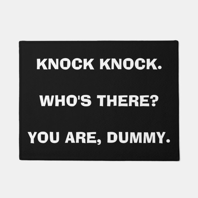 KNOCK KNOCK Funny Doormat - Customisable (Front)