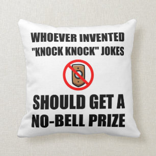 Knock Knock Joke No Bell Cushion