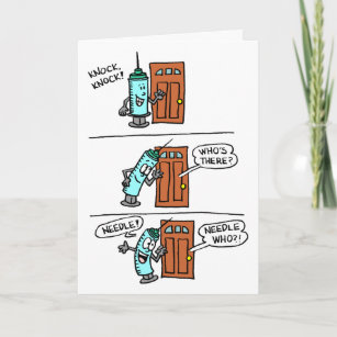 Knock Knock Needle Little Cheering Up? Card