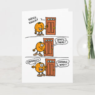 Knock Knock Orange You Glad I Remembered Card