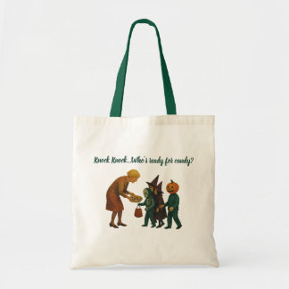 Knock Knock... Who's ready for candy?- Vintage Tote Bag