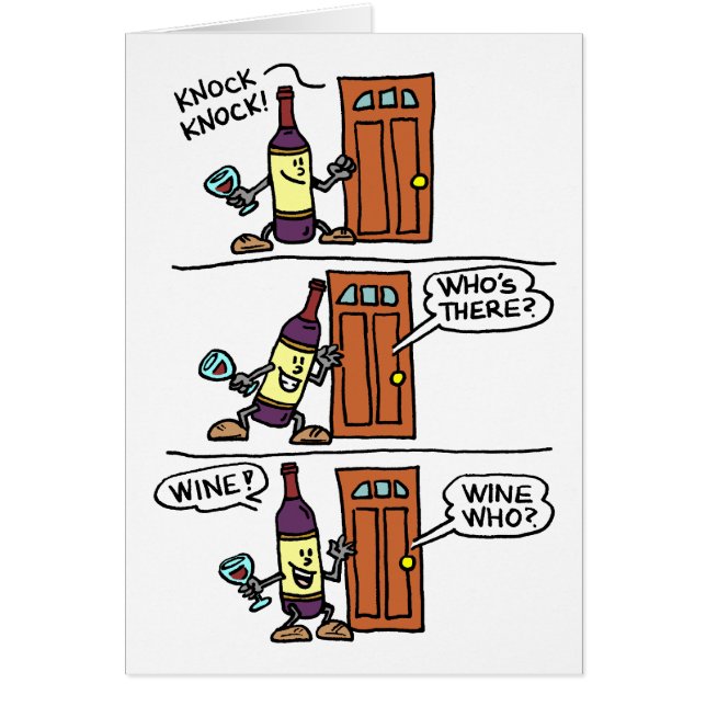 Knock Knock Wine Not Celebrate Anniversary (Front)