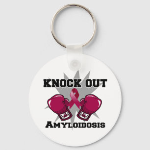 Knock Out Amyloidosis Key Ring