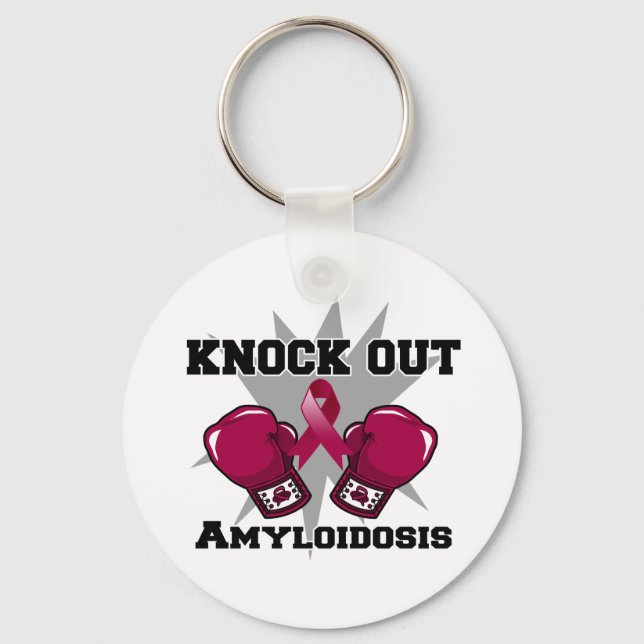 Knock Out Amyloidosis Key Ring (Front)