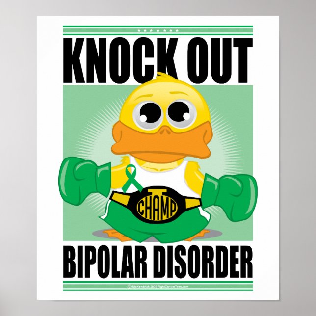 Knock Out Bipolar Disorder Poster (Front)