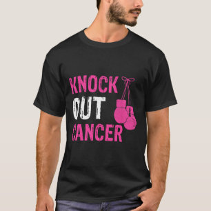 Knock Out Boxing Fight Pink Ribbon Breast Cancer A T-Shirt