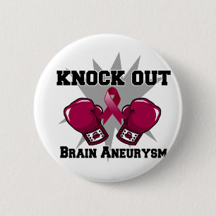 Knock Out Brain Aneurysm 6 Cm Round Badge
