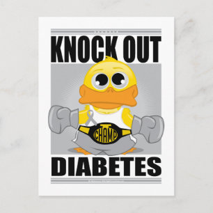Knock Out Diabetes Postcard