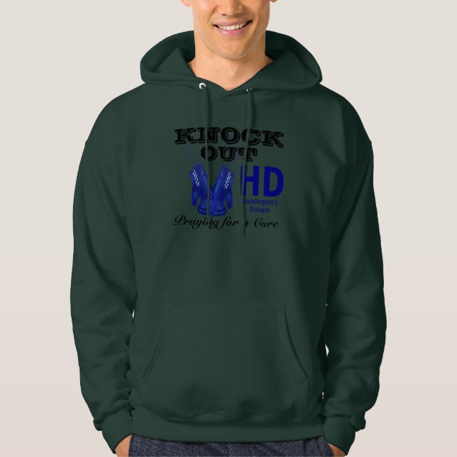 Knock Out Huntington's Disease HD Awareness Hoodie (Front)