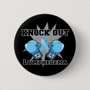 Knock Out Lymphedema 6 Cm Round Badge