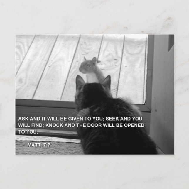 KNOCK POSTCARD (Front)