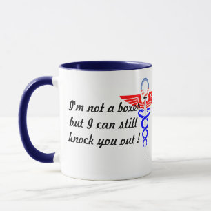 knock you out, Anaesthesiologist, Funny doctor pu Mug