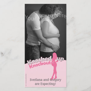 Knocked Up Knockout Baby Shower Mum-to-Be Announcement